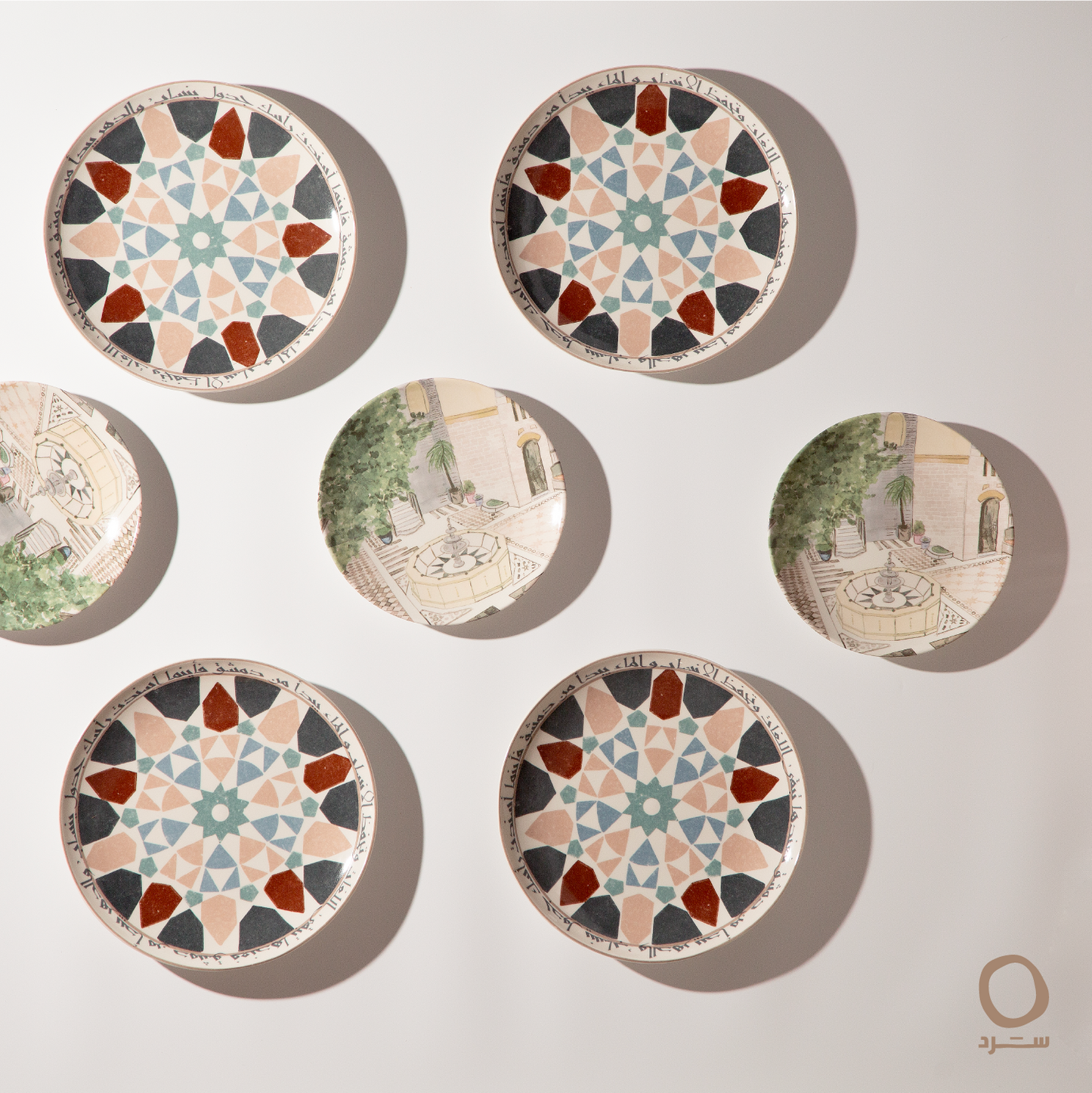 Old Damascus collection- 4 plates